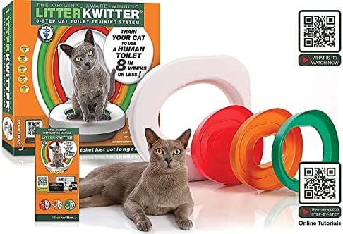 Cat Toilet Training System By Litter Kwitter Teach Your Cat to Use the Toilet With Instructional DVD