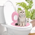 thumbnail image 1 of Cat Toilet Training System, Professional Teach Cat to Use Toilet, Cat Toilet Training Kit,Universal Reusable Kitty Toilet Trainer Urinal,Trainig Seat Tool,Pet Cleaning, 1 of 4