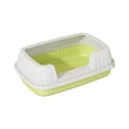 thumbnail image 1 of Cat Toilet Training Tray, Splashproof Pet Potty for Cats, Semi Enclosed High Bar Litter Box with Splashs,Versatile Indoor Pee Station Mesh Design for Easy Cleanup Suitable for Home Use, 1 of 6