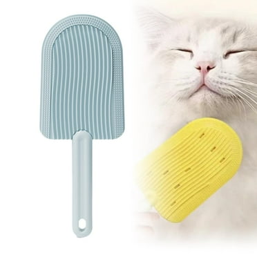 Cat Tongue Comb, 2024 New Cat Grooming Brush for Indoor Cats Shedding Cat Brush for Long Haired Cats, Cute Cartoon Ice Cream Cat Fur Remover Comb for Cats Grooming
