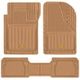 thumbnail image 1 of Cat® ToughLiner™ Rubber Car Floor Mats for Auto Truck SUV & Van, Full Custom Trim to Fit Liners, Advanced Performance Heavy Duty Odorless Car Mats, All Weather Protection, Beige, 1 of 9