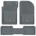 thumbnail image 1 of Cat® ToughLiner™ Rubber Car Floor Mats for Auto Truck SUV & Van, Full Custom Trim to Fit Liners, Advanced Performance Heavy Duty Odorless Car Mats, All Weather Protection, Gray, 1 of 9