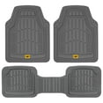 thumbnail image 1 of Cat ToughRide 3-Piece All Season Rubber Floor Mats - Gray, Deep Dish Protection For Car, Truck, Van, SUV, 1 of 8