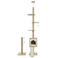 thumbnail image 1 of Cat Tower 5-Tier Floor to Ceiling Cat Tree Height，Adjustable, Tall Cat Climbing Tree Featuring with Scratching Post, Cozy Bed,Interactive Ball Toy for Indoor Cats/Kitten, 1 of 9