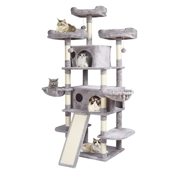 Cat Tower 68.5", Indoor Cat Tree with Condos & Scratching Posts