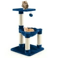thumbnail image 1 of Cat Tower, Cat Tree for Indoor Cats, Multi-level Cat Tree with Scratching Posts and Cat Hammock-Blue for Kittens, Elderly Cats, Adult Cats, 1 of 7