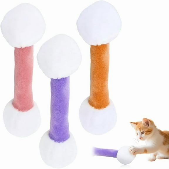 Cat Toy, 2025 New Interactive Catnip Kicker Toy, Soft Plush Cat Chew Toy, Durable Catnip Stick for Indoor Cats, Cat Lovers Gift Catnip Toys for Pet Owners (A)