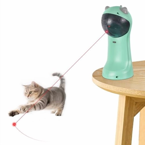 Cat Toy Automatic Motion-Activated,USB Rechargeable,5 Fun Patterns,Random Rotating Trajectory,4 Speed Modes,Adjustable Light Angles for Indoor Cat Kitten Dog