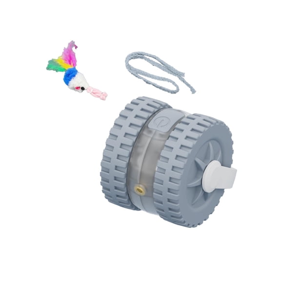 Cat Toy Ball, Automatic Infrared Laser Interactive Blue Cat Toy Set, with 1x Rolling Toy 1x String 1x USB Charging Cable 1x User Manual, for Indoor Cats Self Play Chase Exercise Mental Enrichment Ent