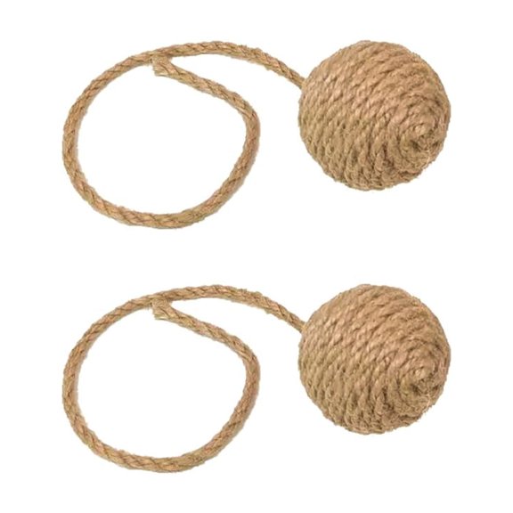 Cat Toy Ball Sisal Rope Wrapping Cat Rope Ball,2pcs