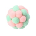 thumbnail image 1 of Cat Toy Ball with Sound Colorful Bouncing Plush Ball Interactive Kitten Plaything Stretchy Toy for Cats, 1 of 6