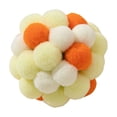 thumbnail image 1 of Cat Toy Balls for Indoor Cats,Colorful Wool Felt Interactive Pounce and Chase Toys,Handmade Soft Kitten Balls for Exercise and Boredom Relief,2-Inch - Yellow, 1 of 4