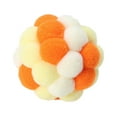 thumbnail image 1 of Cat Toy Balls with Bell 2PCS, Colorful Soft Fuzzy Balls Built-in Bell for Cats, Interactive Playing Chewing Toys for Indoor Cats and Kittens, 1 of 8
