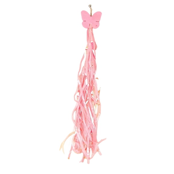 Cat Toy Butterfly Wall Hanging Ribbon Organizer Decorative Tassel Storage for Hair Accessories Jewelry Room Decor Interactive Cat Toys for Indoor Cats Kitten Toys