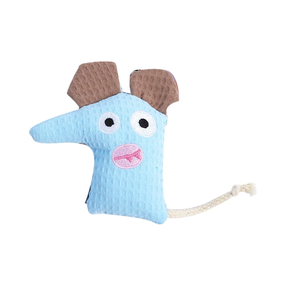 Cat Toy, Catnip Toy for Cats - Self-Entertaining, Soft Plush Mouse Shape, With Rope Tail, Filled With Catnip, Boredom-Reducing - For Indoor Cats, For Solo Play, For Keeping Cats Busy During Alone Tim