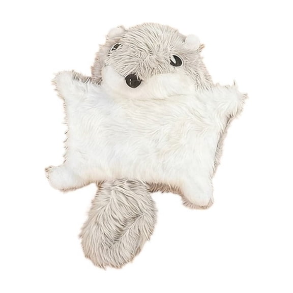 Cat Toy, Cute Plush Flying Squirrel Cat Toy for Self-Hi & Boredom Relief, with Crinkle Paper, Sounding, Teeth Grinding, Durable, for Cats - Gray