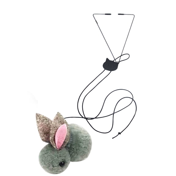 Cat Toy Door Hanger, Interactive Door Hanging Cat Toy with Retractable Faux Fur Mouse String, Fly Chase Toys for Indoor Cats Self Play, Fun Hunting Exercise Toys for Adult Cats Kittens