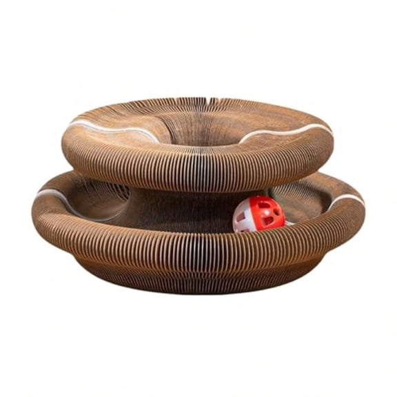 Cat Toy Interactive Accordion Cat Scratch Board Foldable Magic Organ Cat Toy With Ball Engaging Mental And Physicajavascript:L Exercise For Cats