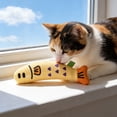 thumbnail image 1 of Cat Toy Kicker Pillows, 1 Pack Plush Catnip Cat Fish Toy Interactive Cat Toy, 8.7'' Soft Saury Fish Kitten Kicker Toy for Bored Indoor Adult Kitty Cuddle Chew Scratch Play Exercise (Yellow), 1 of 9