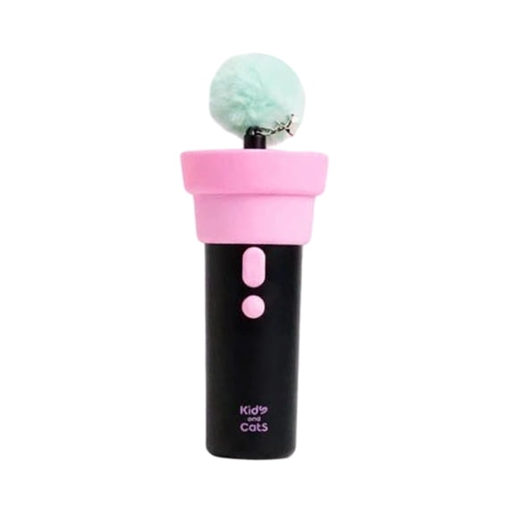 Cat Toy Launcher Recyclable Shooting Gun Automatic Cat Stimulation Stick Lightweight Portable Stress Relieving Play Accessory for Daily Cat Entertainment Black