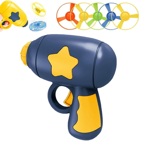 Cat Toy Propeller Launcher, Interactive Flying Propeller Cat Toy with Colorful Flying Propellers, Chasing & Hunting Training Toy for Kittens