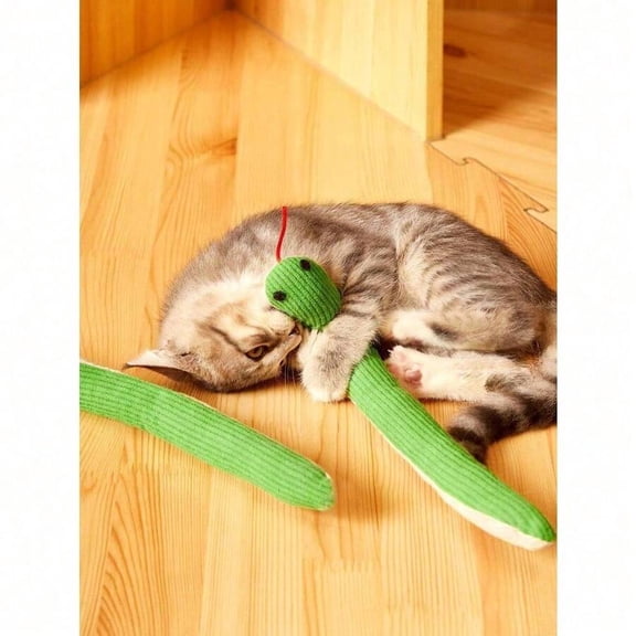 Cat Toy Snake - 2 Pack Crinkle Sound Soft Linen Interactive Kick Toy Multicolor 16.5 Inch