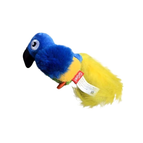 Cat Toy, Squeaky Parrot Design With Plush Material, Interactive For Indoor Cats, Kitten Play, Boredom Relief - Blue Parrot Style