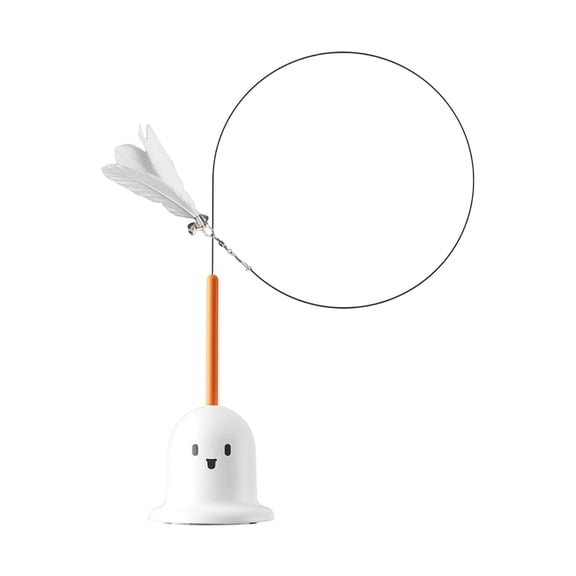 Cat Toy Strong Suction Cup Teaser Wand - Interactive Feather with Bell for Cats, Self-Entertainment, Handheld Play - Indoor Cats, Kittens, Playtime, Solitary Fun