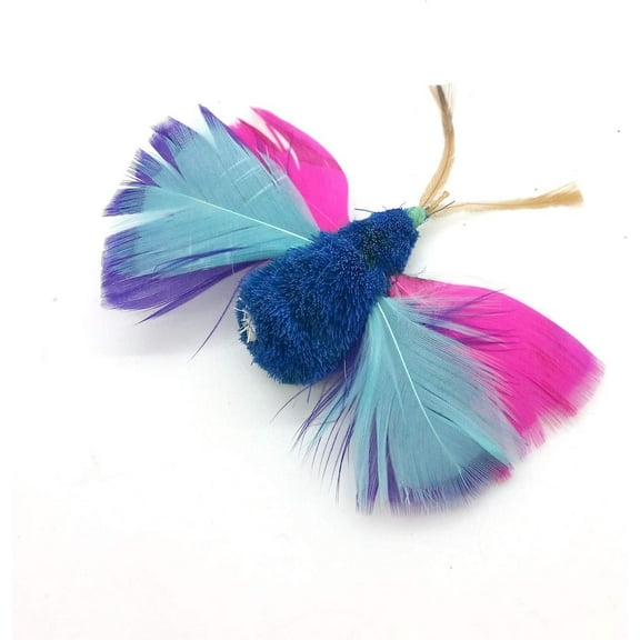 Cat Toy Teaser Wand Refill - Butterfly Katfly Blue Teaser Attachment