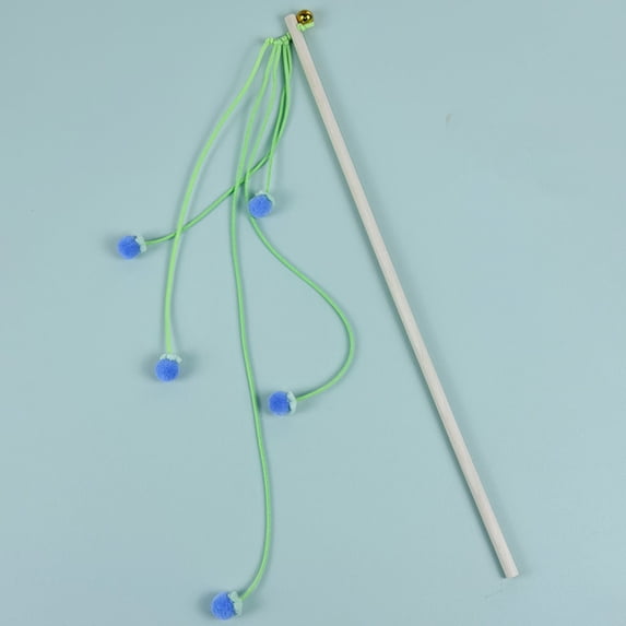 Cat Toy Wand Ball String With Bell Interactive Pet Toy For Cats, Handheld Teaser Rod For Exercise & Entertainment, Cat Play Toy For Indoor Outdoor Play, Engaging Kitten Toy With
