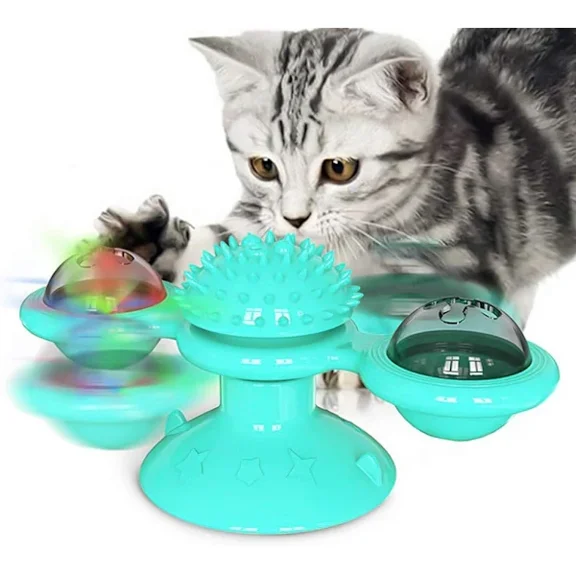 Cat Toy Windmill, Interactive Windmill Spinning Toy, Cat Bite T
