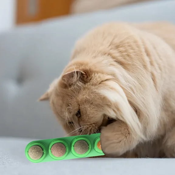 Cat Toy for Cats Licking Lollipop Interactive Play Bedtime, 19.5 cmx5.2 cmx3.7 cm, Green