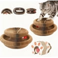 thumbnail image 1 of Cat Toys 2PCS Kitty Magic Organ Cat Scratcher, Modern Infinity Scratching Board Reversible Interactive Cardboard Kitten Pads for Bored Indoor Cats, 1 of 10
