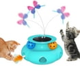 thumbnail image 1 of Electric Cat Toy, Interactive Cat Toys, Butterfly Rotation Balls Cat Feather Indoor Cat Toys, 1 of 7