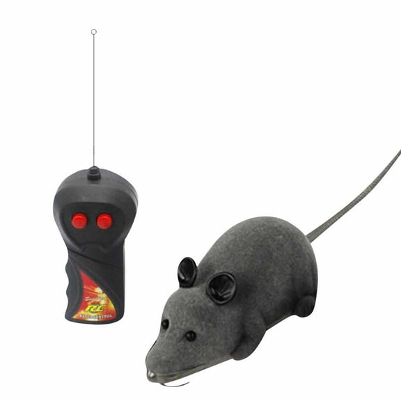 Cat Toys Under $5 Flocking Remote Control Mouse Electric Prank Animal Model Children's Pet Toy To Tease Dogs And Cats Interactive Products Inadays Cat Toys for Indoor Cat Toy Interactive Cat Toy for