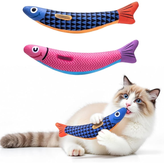 Cat Toys with [5000 mg A+Natural Catnip & Silvervine Kicker Fun Soft Interactive Cat Toy for Indoor Cats & Kittens All Breeds for Kicking, Chewing &Cuddling