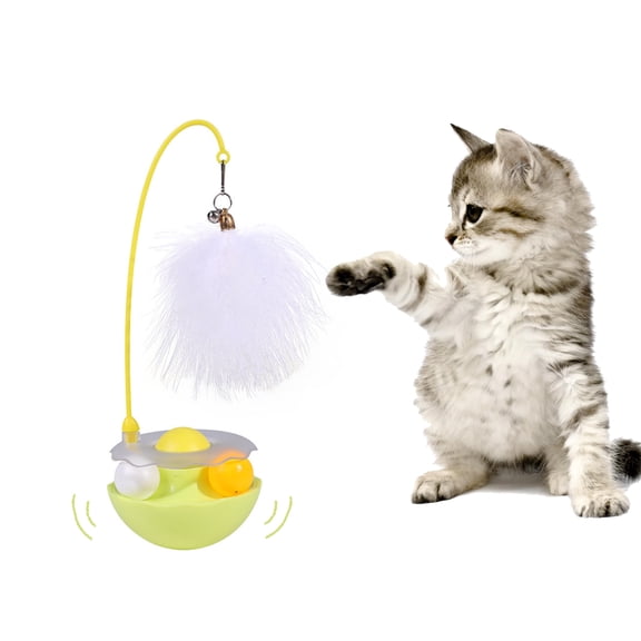 Cat Toys Cat Play Stick Kitten Toy Set Indoor Cat Interactive Tumbler Cat Feather Toy Pet Supplies Birthday Gift