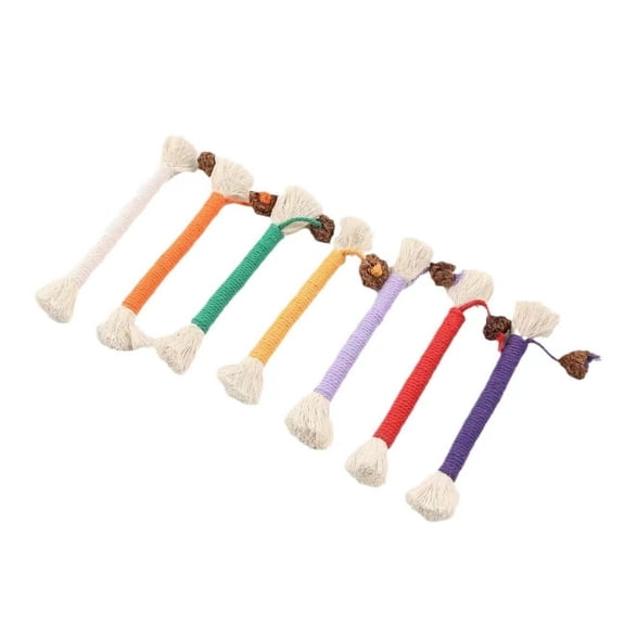Cat Toys Chew Ropes, Interactive Cat Rope Toys, Cats Kicker Toys Set Designed, Safe Cat Toys Teething Chew for Boredom and Stimulating