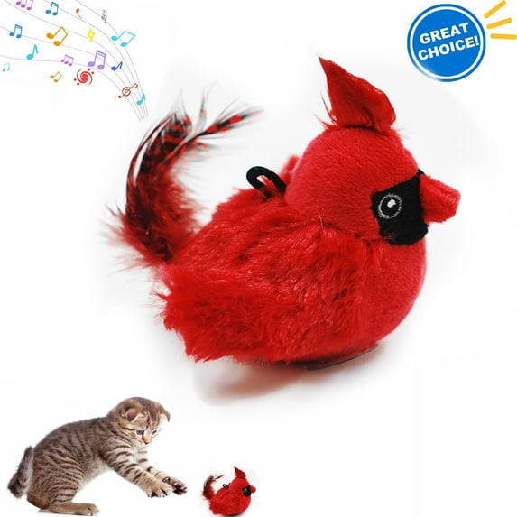 Cat Toys Chirping Birds, Interactive Cat Kicker, Lifelike Birdie Tweets, Indoor Kitty Kitten Exercise Toys