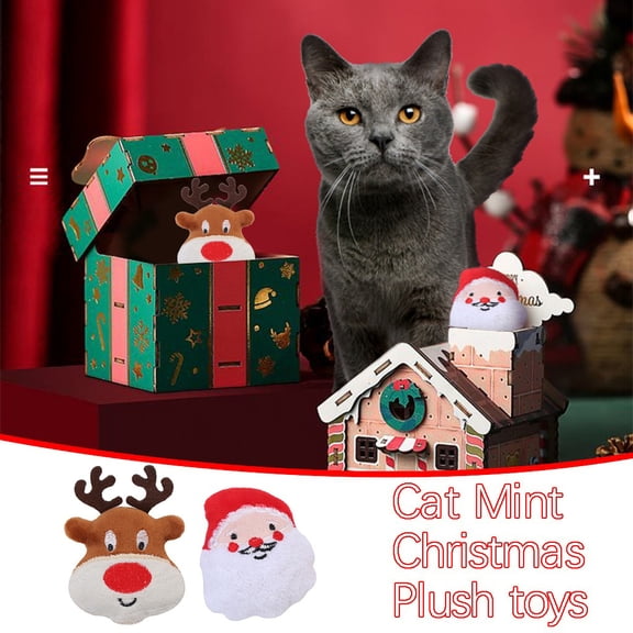 Cat Toys Cute Animals Containing Cat Mint,Soft Texture Bright Color Cat Attractor Kitten Exercise Toy Cats Like Playful Interactive Pet Toy