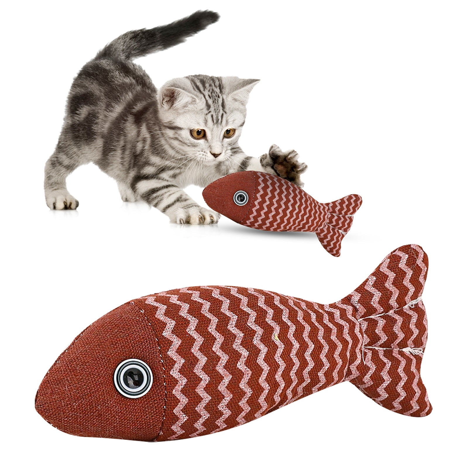 Fresh Look at Cat Toys Fish Interactive Kicker Toys For Indoor Cats Catnip