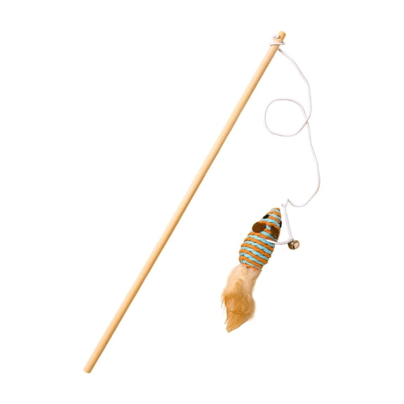 Cat Toys for Indoor Cats, Interactive Cat Toy Retractable Wand Toy, Cat Feather Toys Refills, Funny Kitten Toys Cat Fishing Pole Toy for Bored Indoor Cats Chase and Exercise