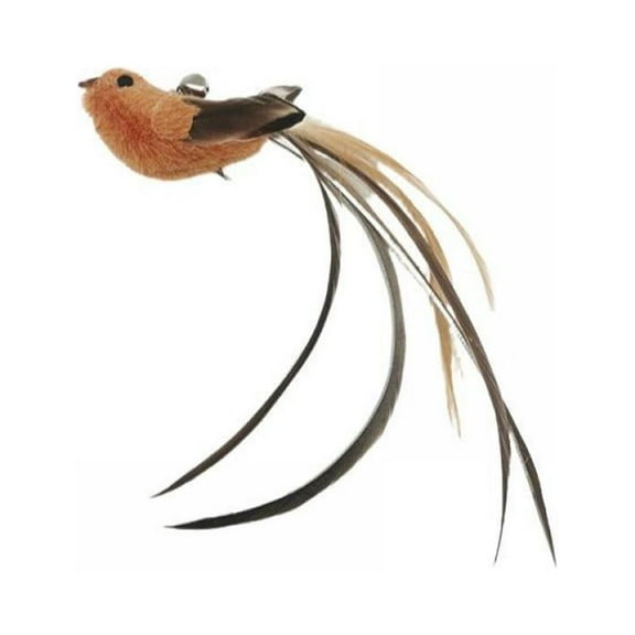 Cat Toys Interactive Cat Feather Wand , Powerful Suction Cup, 1pcs Replacement Feather Head , for Indoor Kitty Old Cat Exercise