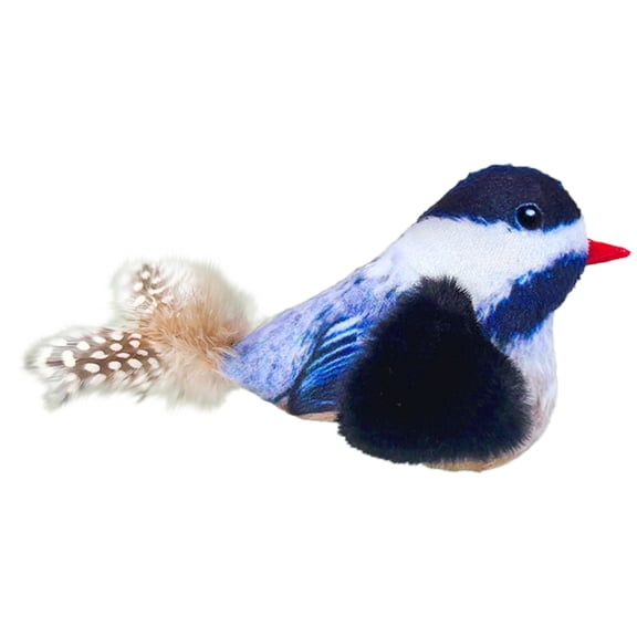 Cat Toys, Interactive Cat Toys for Indoor Cats, Flapping Wings Sparrow, No Flying, Chirping Bird Interactive Catnip Toy for Kitten Or Small Dogs, Touch Activated, Rechargeable