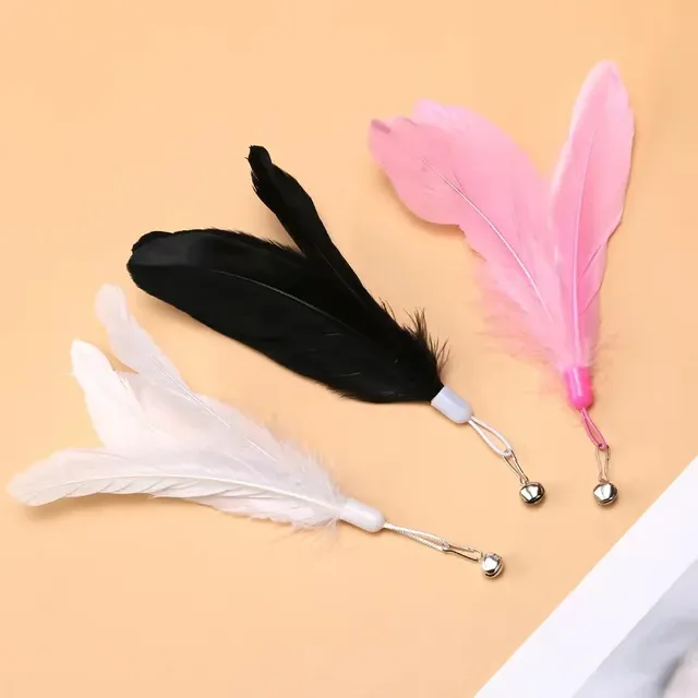 Cat Toys Interactive Funny Cat Feather Wand Suction Cup Ball Feathers