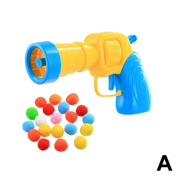 Cat Toys Interactive Launch Training Toy For Pet Kitten Creative Mini Shooting Gun Games Stretch Plush Ball Toys Pet Supplies