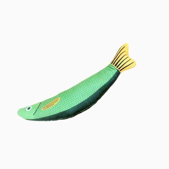 Cat Toys Saury Fish, Catnip Crinkle Sound, Soft and Durable, Interactive Kitten Kicker for Indoor Kitty Exercise 9.4 Inches for All Breeds