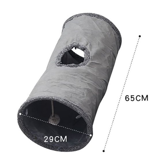 Cat Toys Tente Chat Suede Long 129cm Cat Tunnel Collapsible Tunnel Non-staining Dirt-resistant Pet Products Pet Toys (MSD01-04)