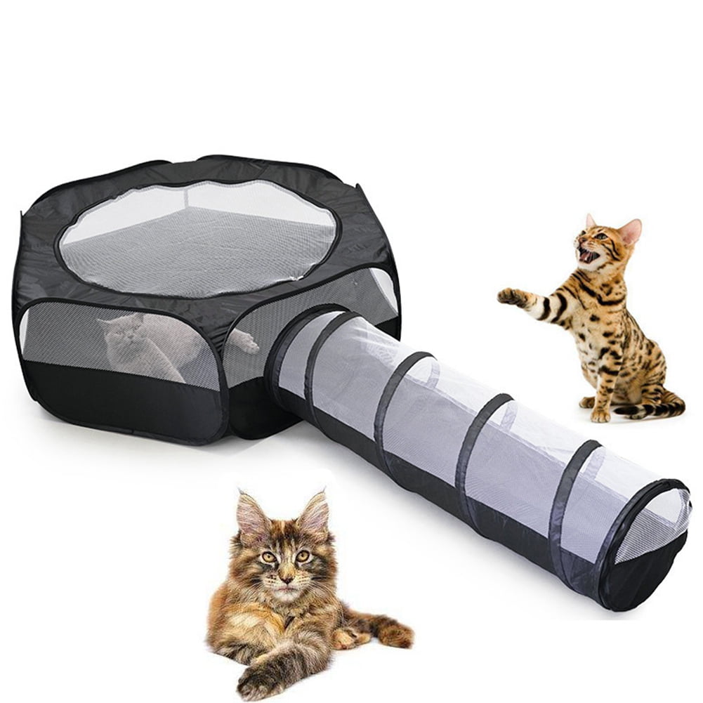 Cat Toys Cat Tunnel Tube for Indoor Cats Tunnels Extensible Collapsible Cat Play Tent Interactive Toy Maze Cat House Pet Tube Toys for Kitty