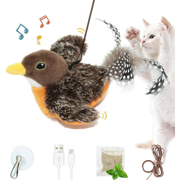 Cat Toys for Bored Indoor Cats - USB Rechargeable Motion Activated Kitten Toys